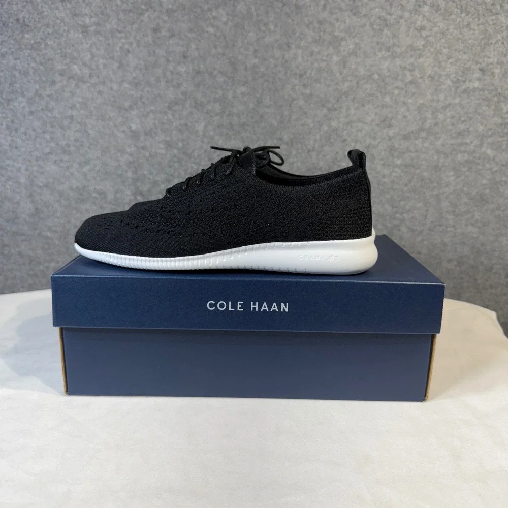 Cole Haan 2.ZEROGRAND Stitchlite Knit Oxford‎ Black Sneakers Shoes